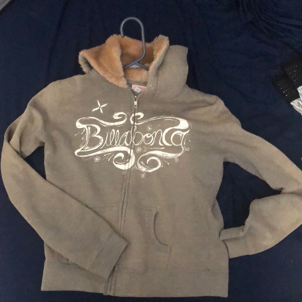 Billabong zip up sweater